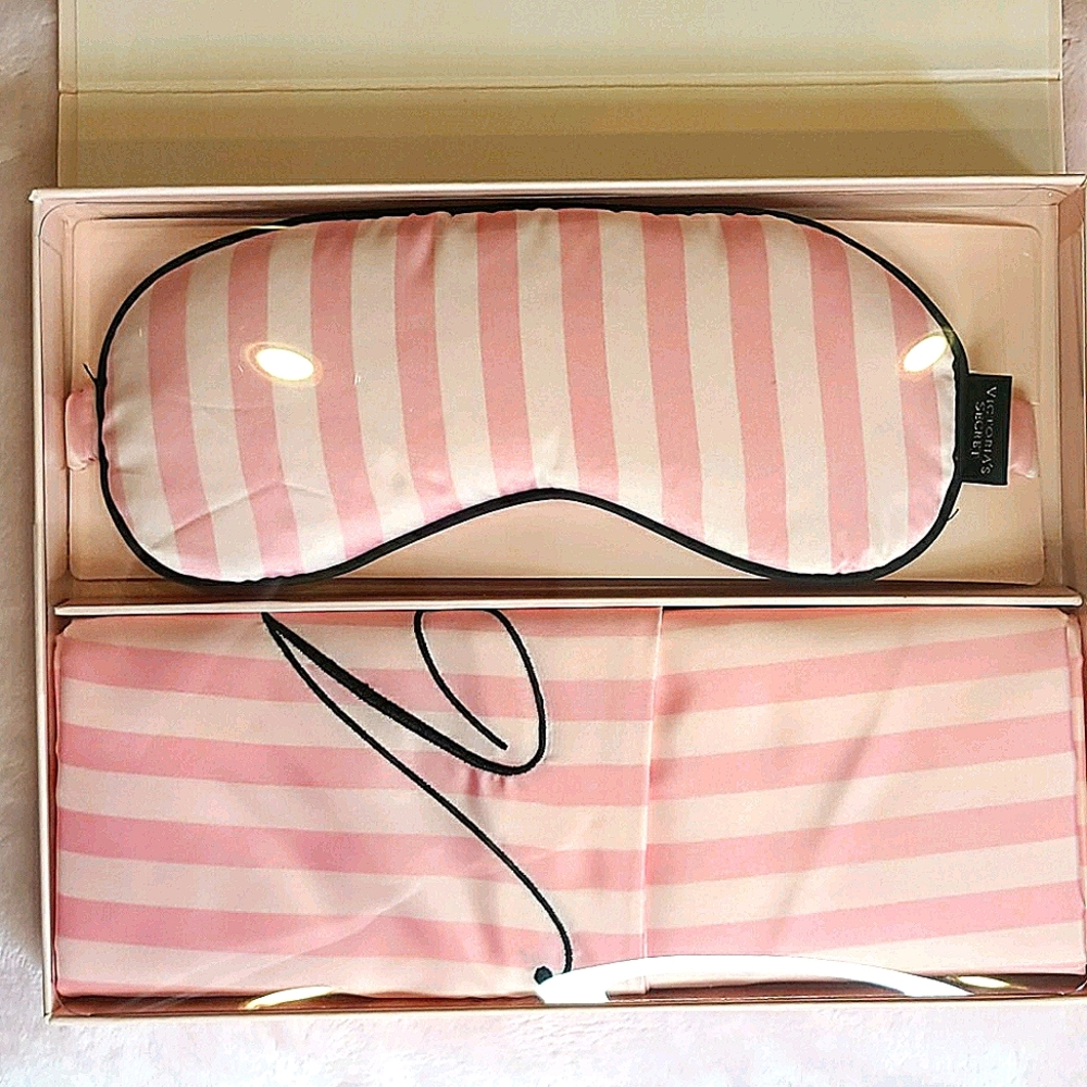 Victorias Secret Signature Stripes Satin Set